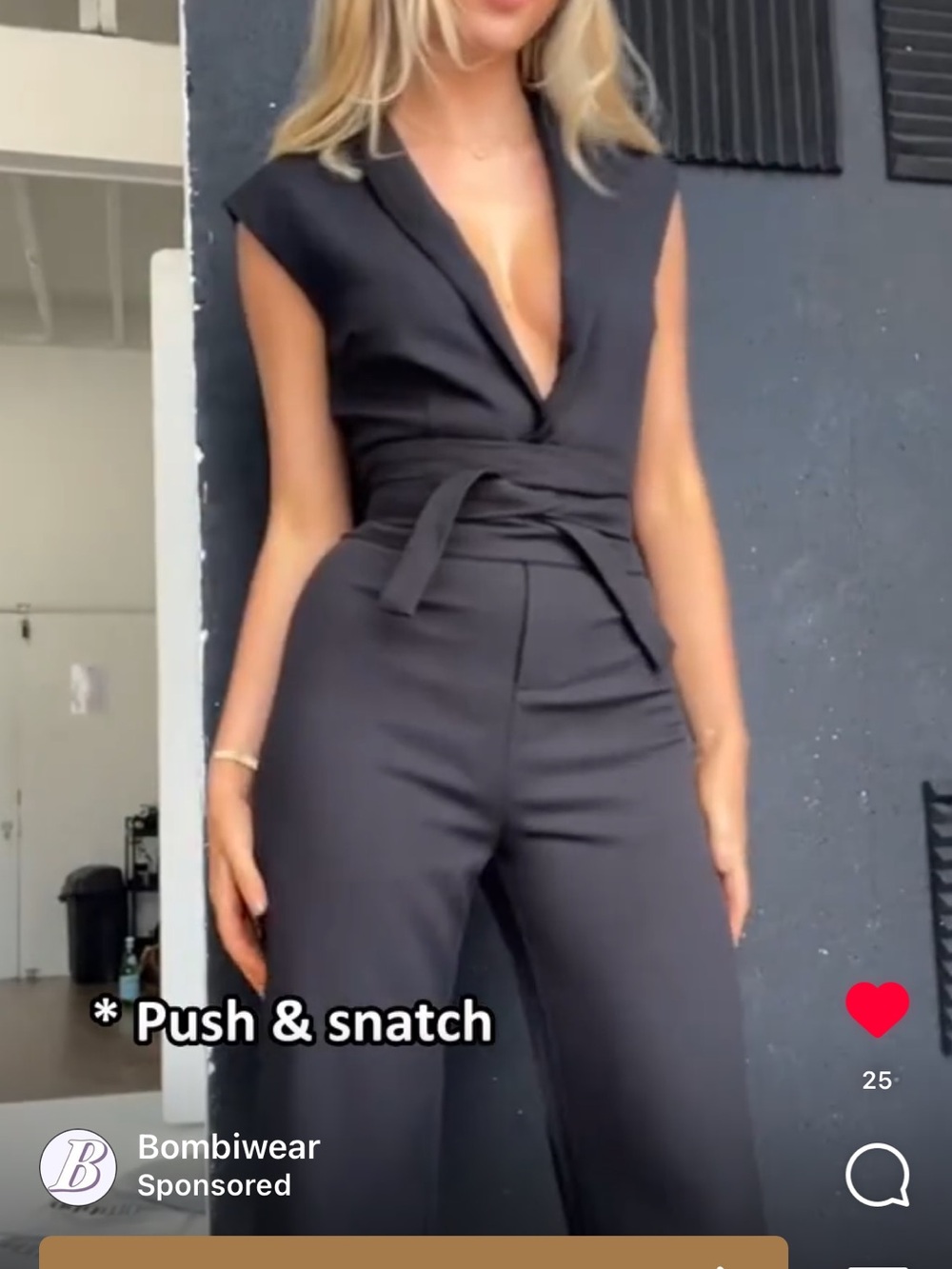 Women's (White)** Sleeveless Wrap Jumpsuit